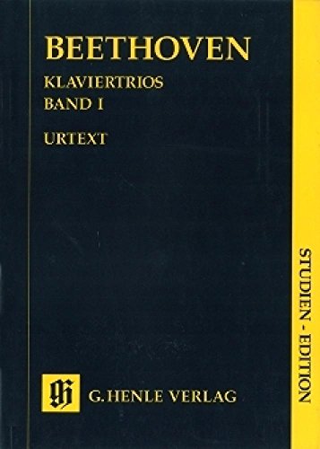 Klaviertrios Band 1. Studien-Edition: Besetzung: Klaviertrios (Studien-Editionen: Studienpartituren) von HENLE VERLAG